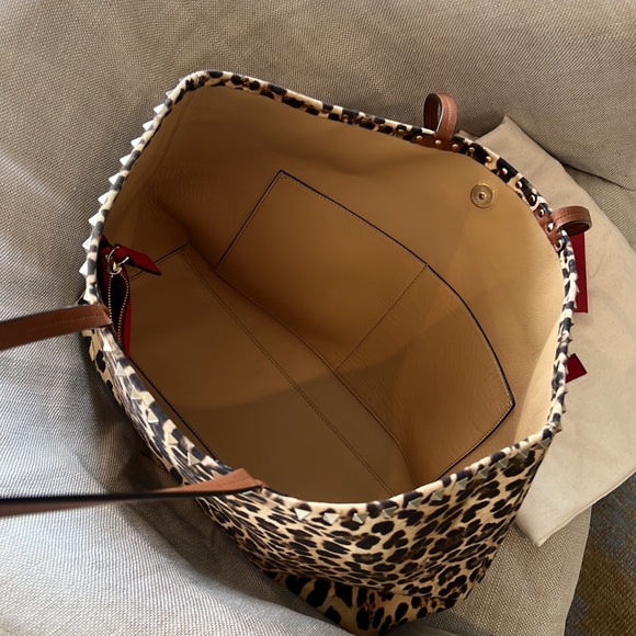 Valentino Leopard Canvas Tote - Picture 7 of 17